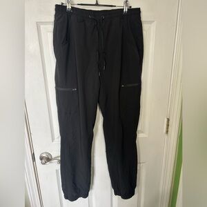 Eddie Bauer Women's Black Polar Fleece Pants Lined Pull-On Size 6 Joggers